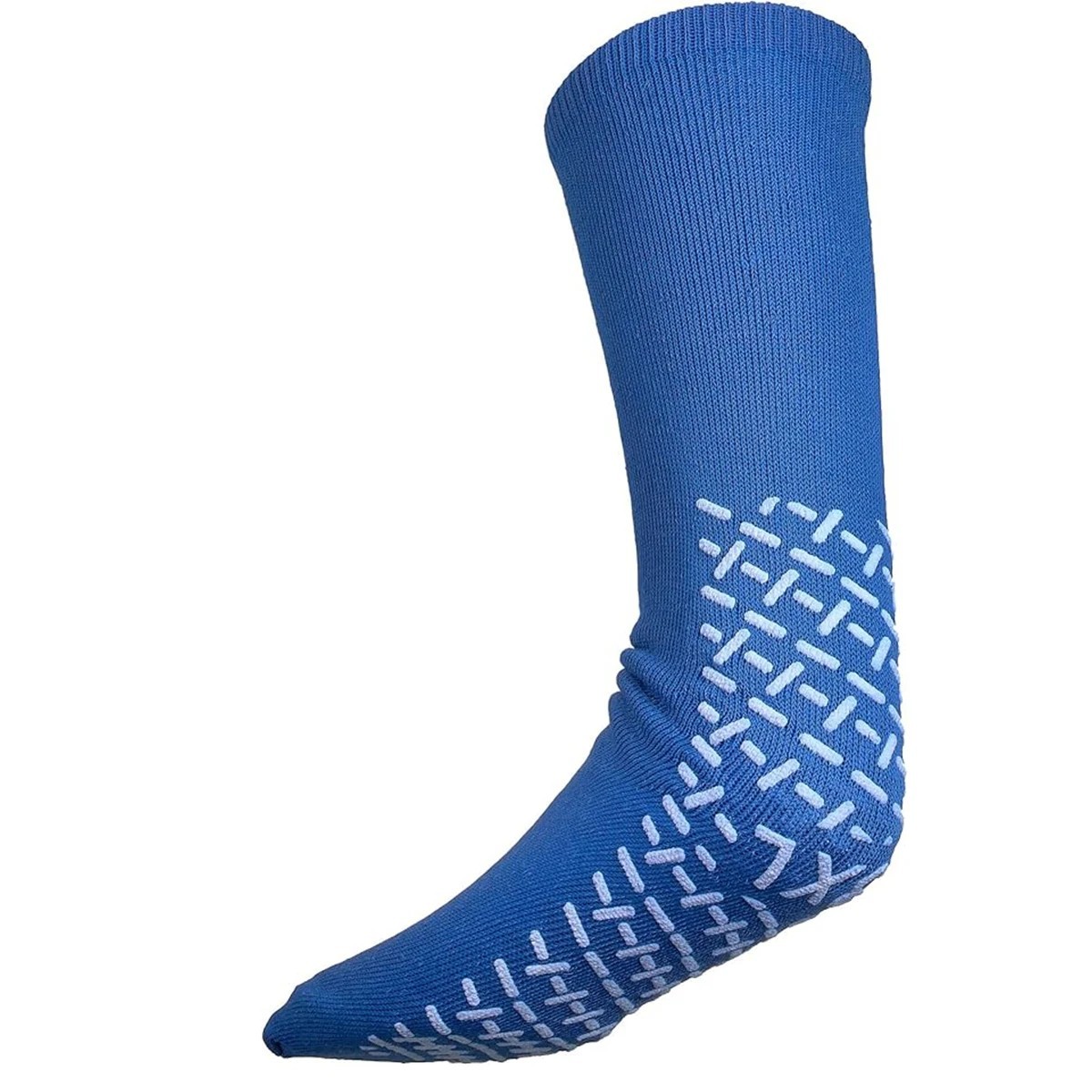 Non Slip Safety Socks Double Sided Tread Hospital Grip Slippers Soft LARGE 6 PK