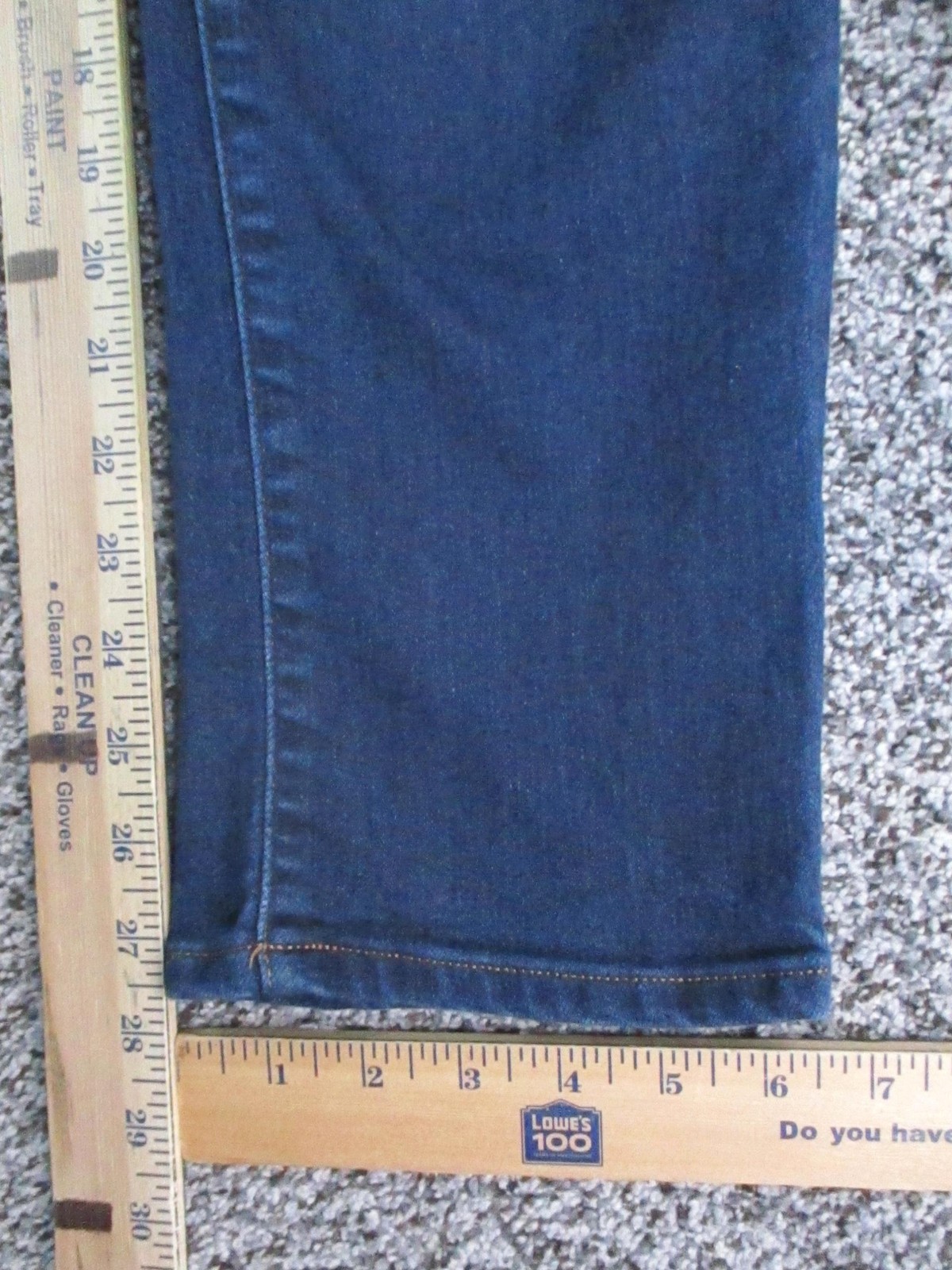 Chaps Jeans Womens 8 Blue Dark Wash Mid Rise Straight Stretch Denim 29×28