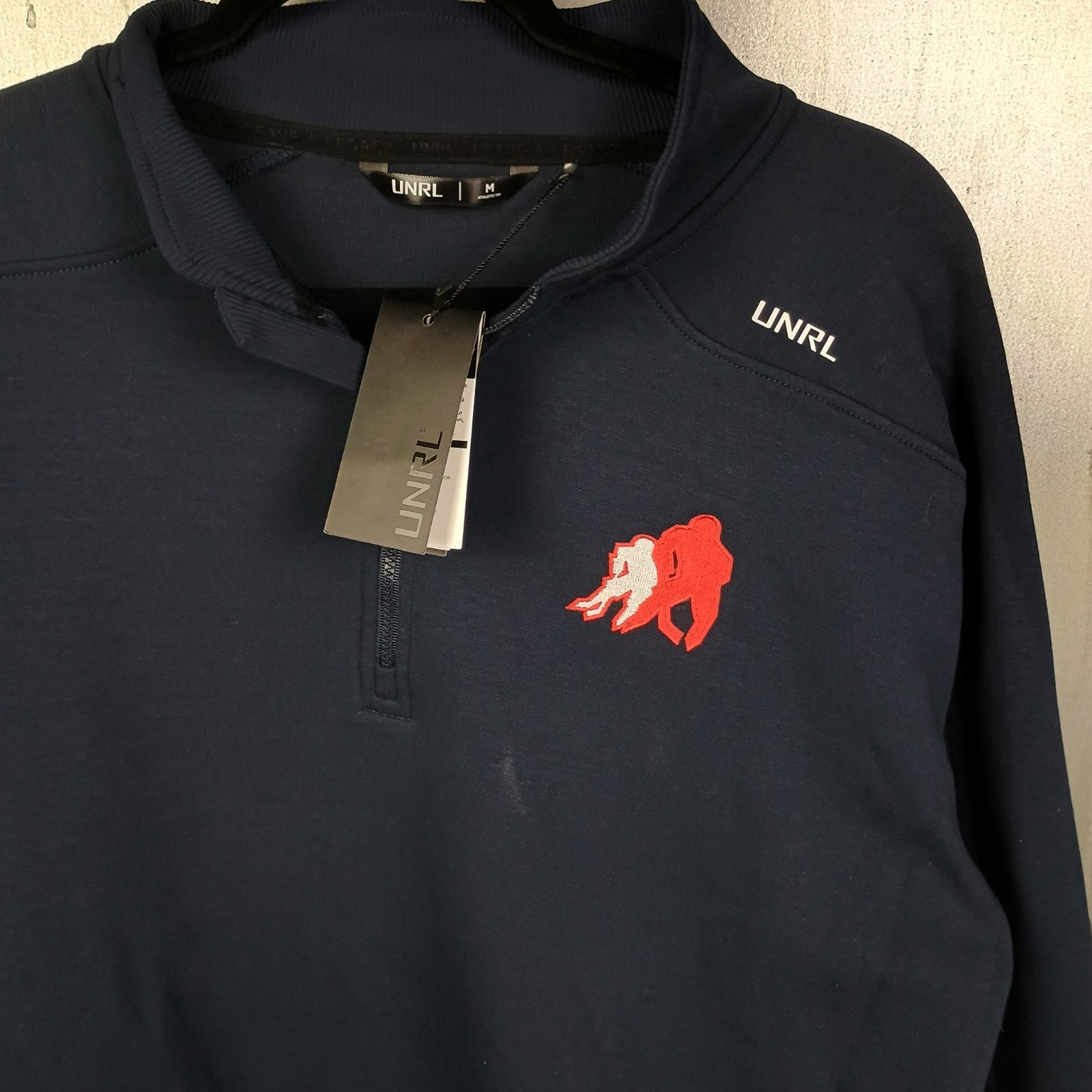 UNRL Outbound Quarter Zip USA Olympic Hockey Mens Medium NWT Miracle NHL Light