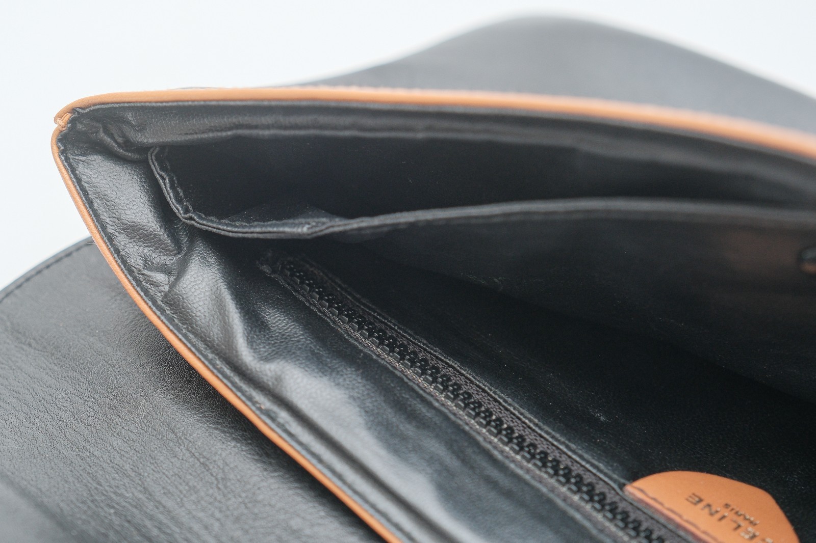 CELINE Clutch Hand bag Purse Horse Carriage Black