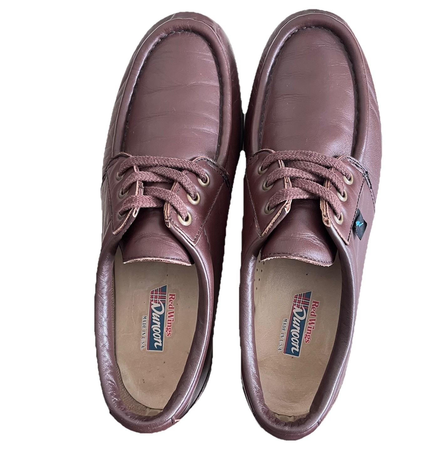 Vintage Red Wing Dunoon 8601-1 Dark Brown Leather Moc Toe Oxfords Sz 9B USA Made