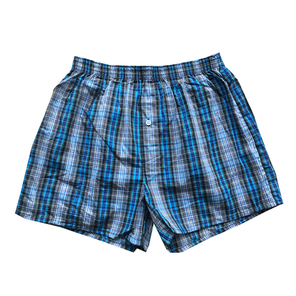 Random Color Woven Shorts Mens Cotton Underwear Oversized Short Pants Elastic