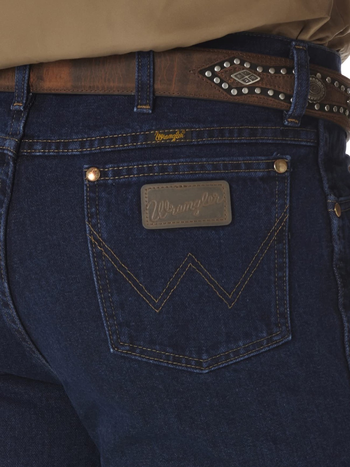 Wrangler 0936 Cowboy Cut Slim Fit Jean, Dark Stonewash, 33W x 34L