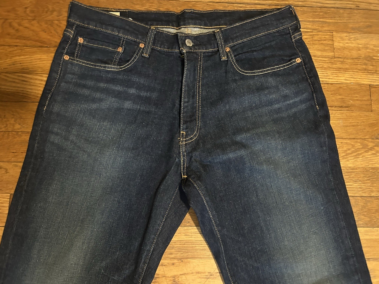 Levi’s 541 Athletic Taper Jeans Men 36×32 Blue Stretch Denim