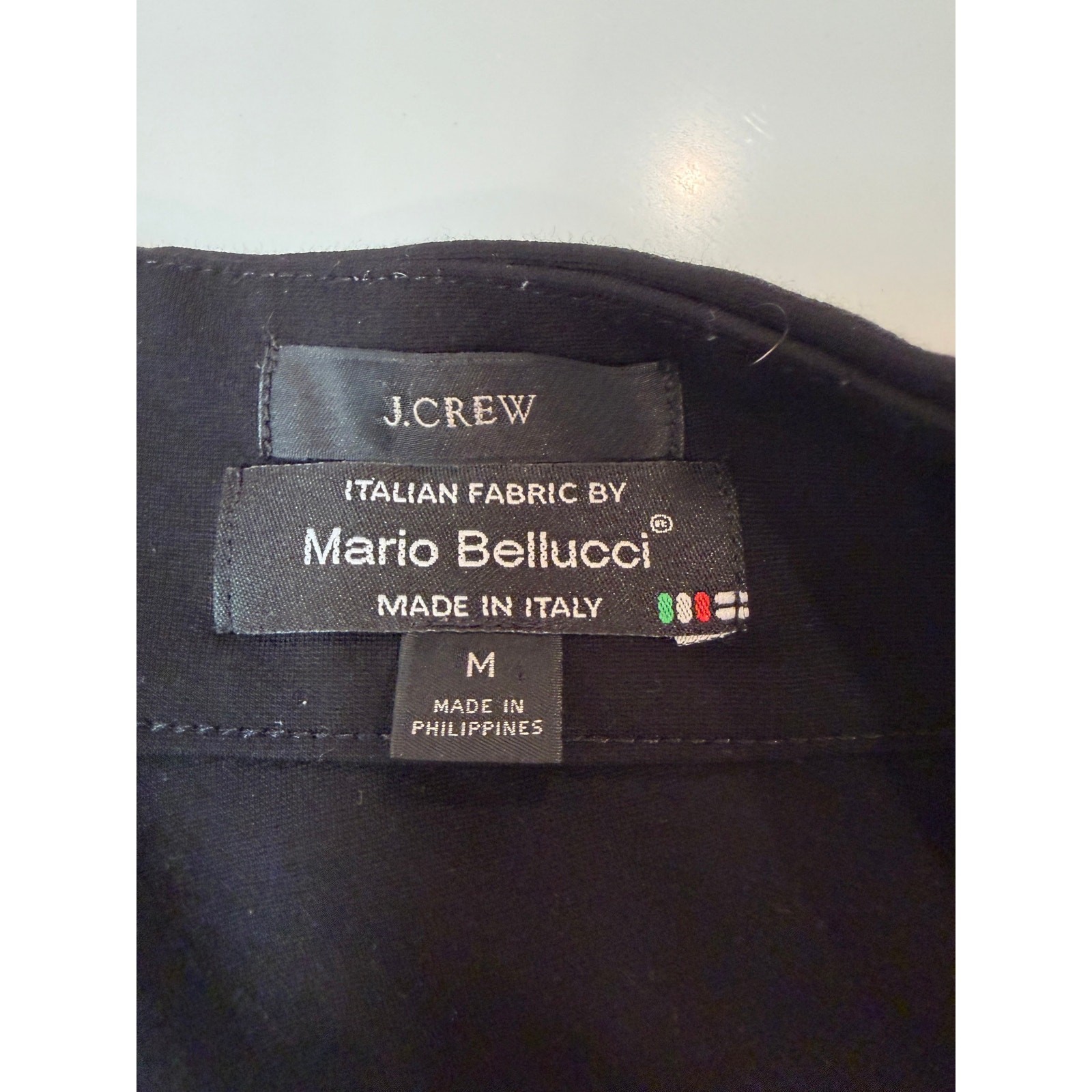 J Crew Mario Bellucci Roxanne Flare Zip Ankle Trouser Pants M Black