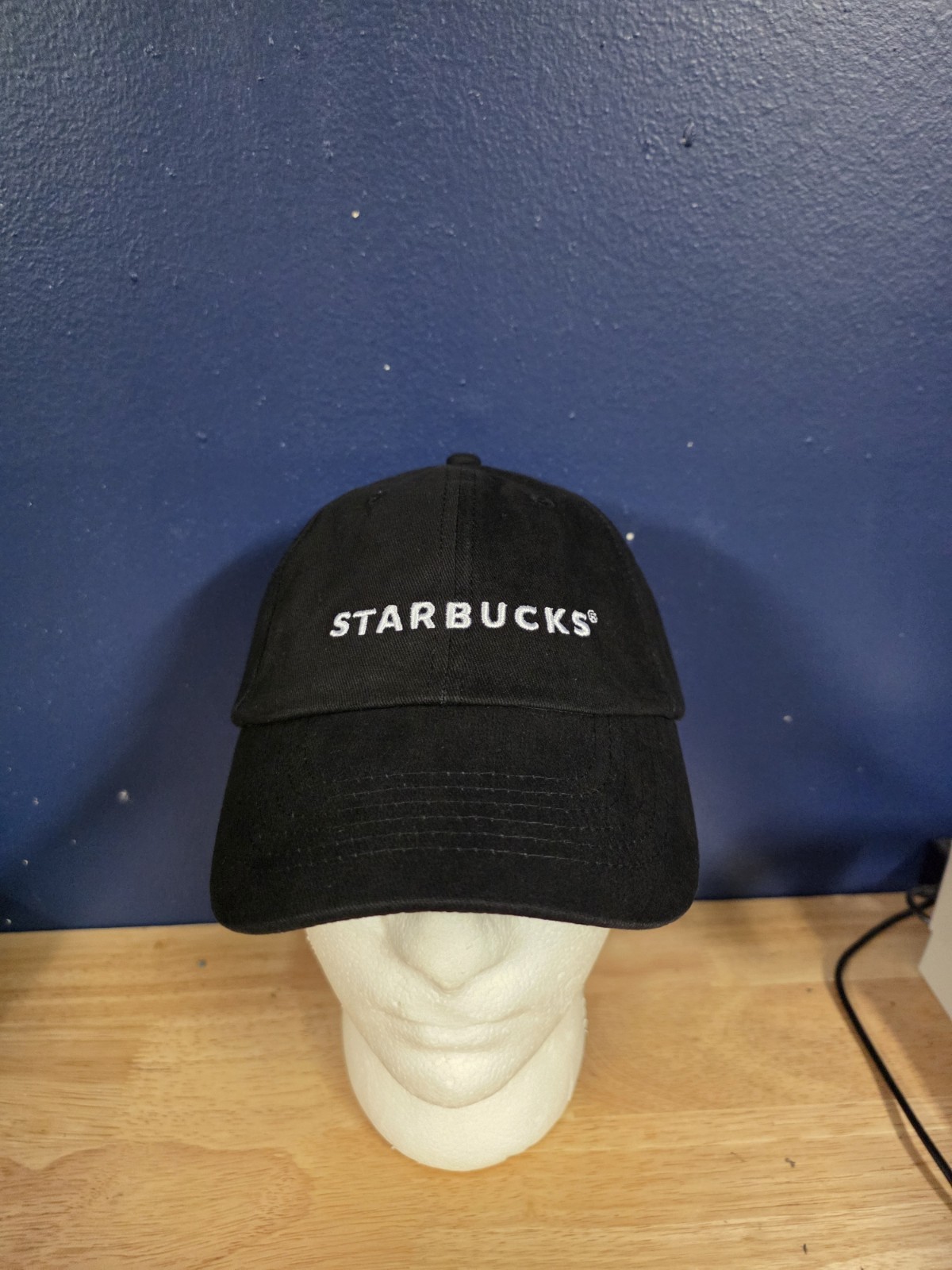 Starbucks Adjustable Baseball Cap Black Coffee Logo Dad Hat Barista Employee New