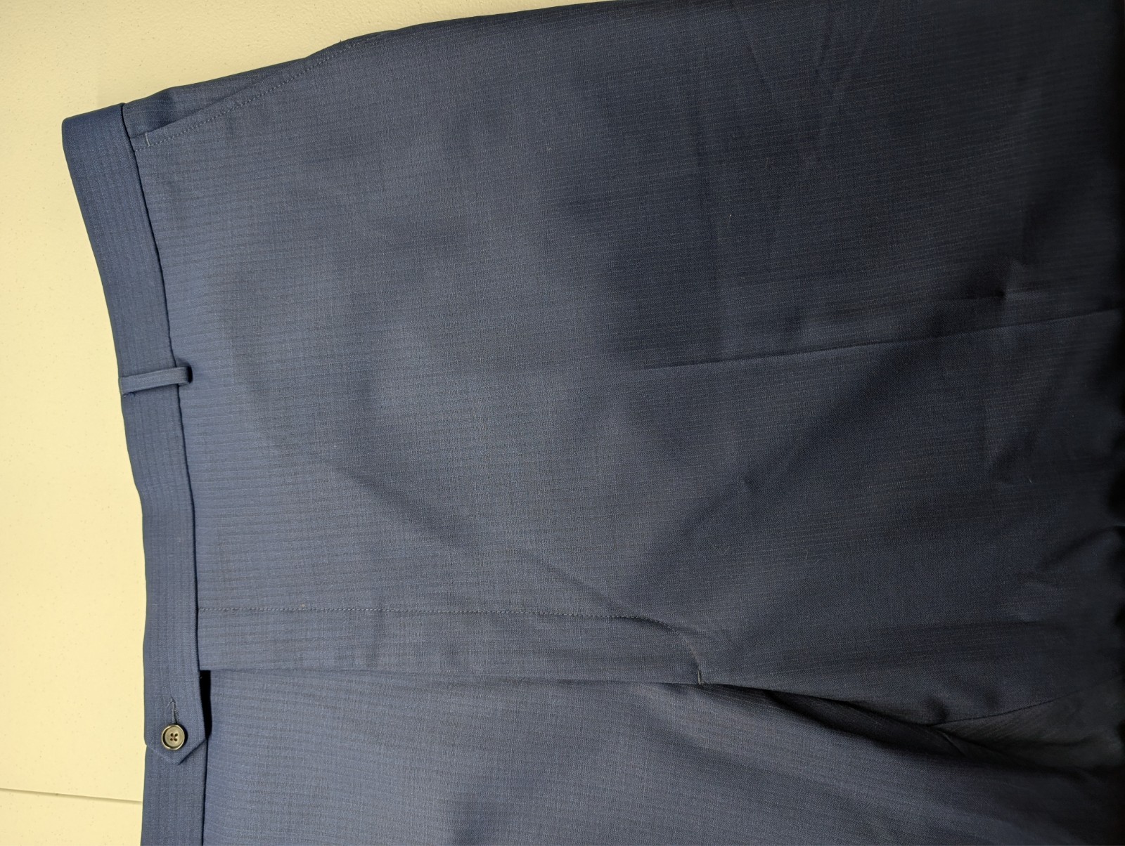 Stafford 2 Piece suit Mens 56R Pants 56×28 Big And Tall Super Suit Solid Blue