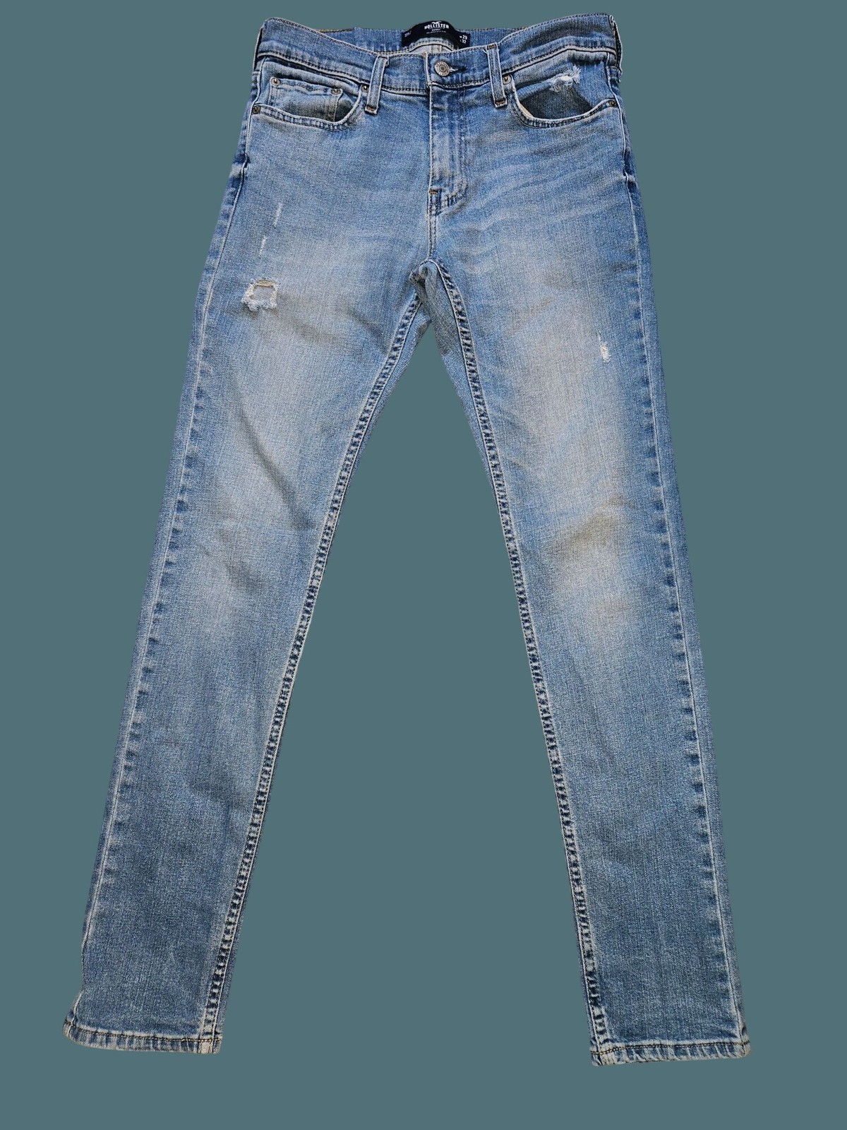 Hollister Skinny Epic Flex Distressed Jeans Men Size W29″ L32″