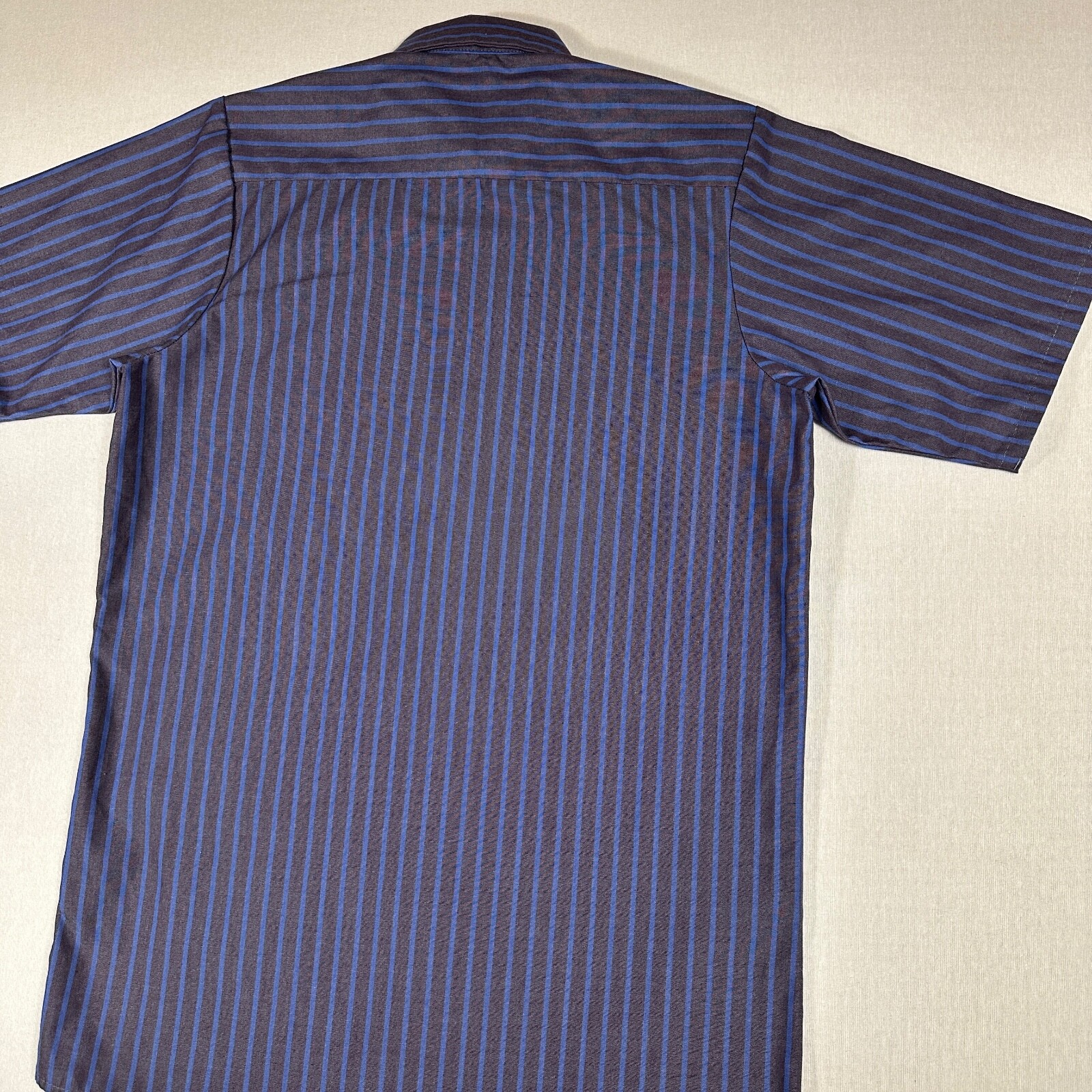 Red Kap UEI Men’s Work Shirt Short Sleeve Industrial Stripe Button Front