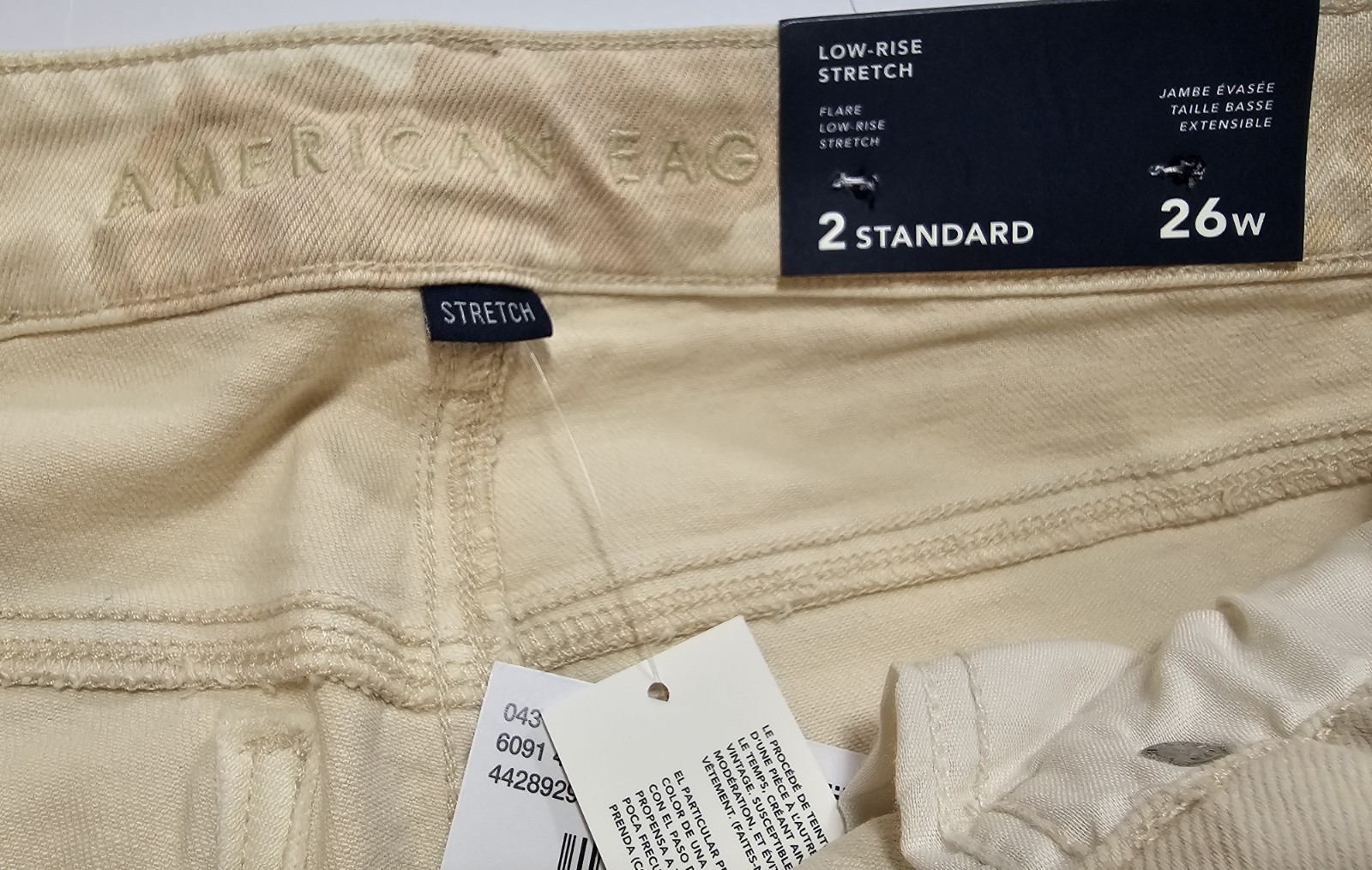 American Eagle AE Low-Rise Floral Flare Jeans Size 2