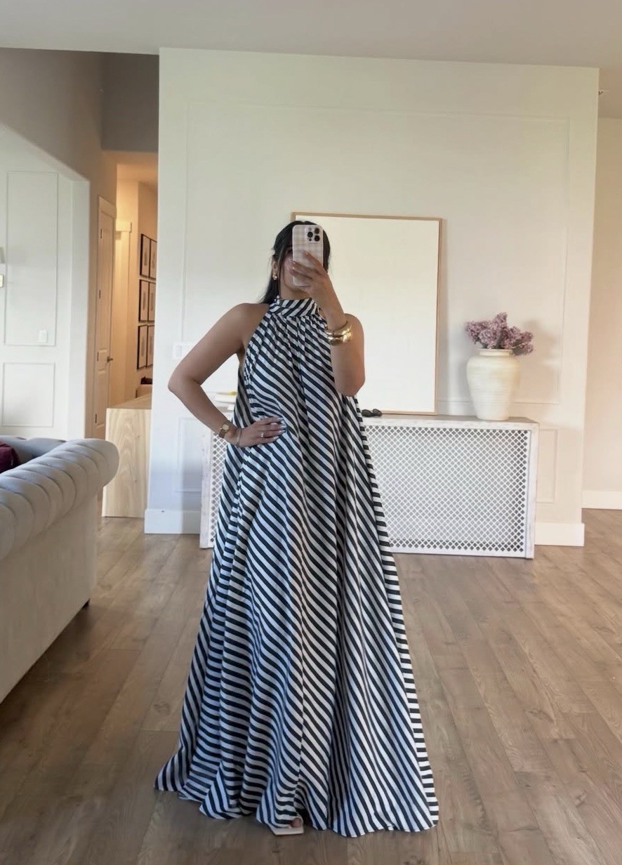 NWT H&M T-Detail A-Line Dress Voluminous Runs Big Sizes: S M L