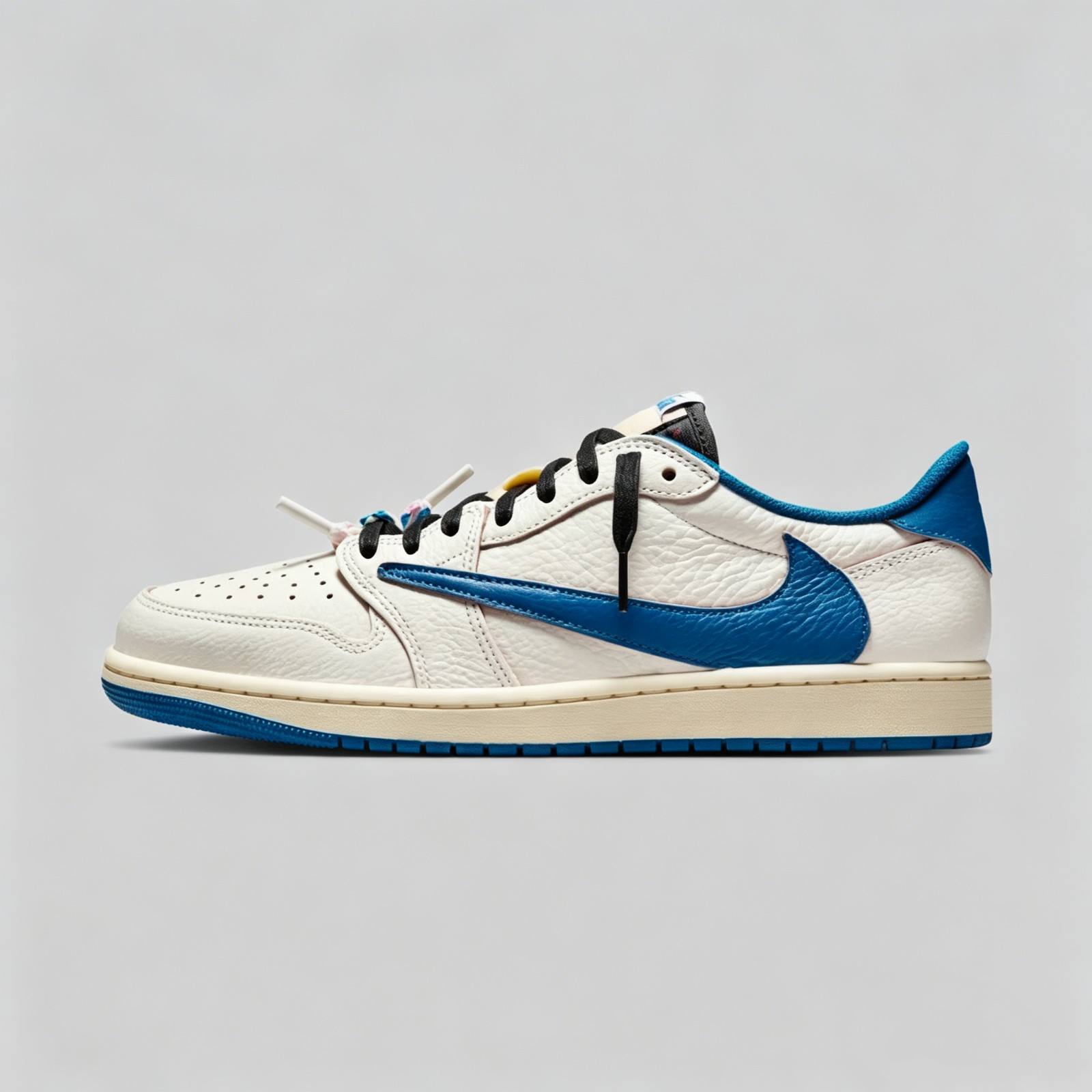 ✅Jordan 1 Retro Low OG SP Fragment x Travis Scott Military Blue DM7866-104