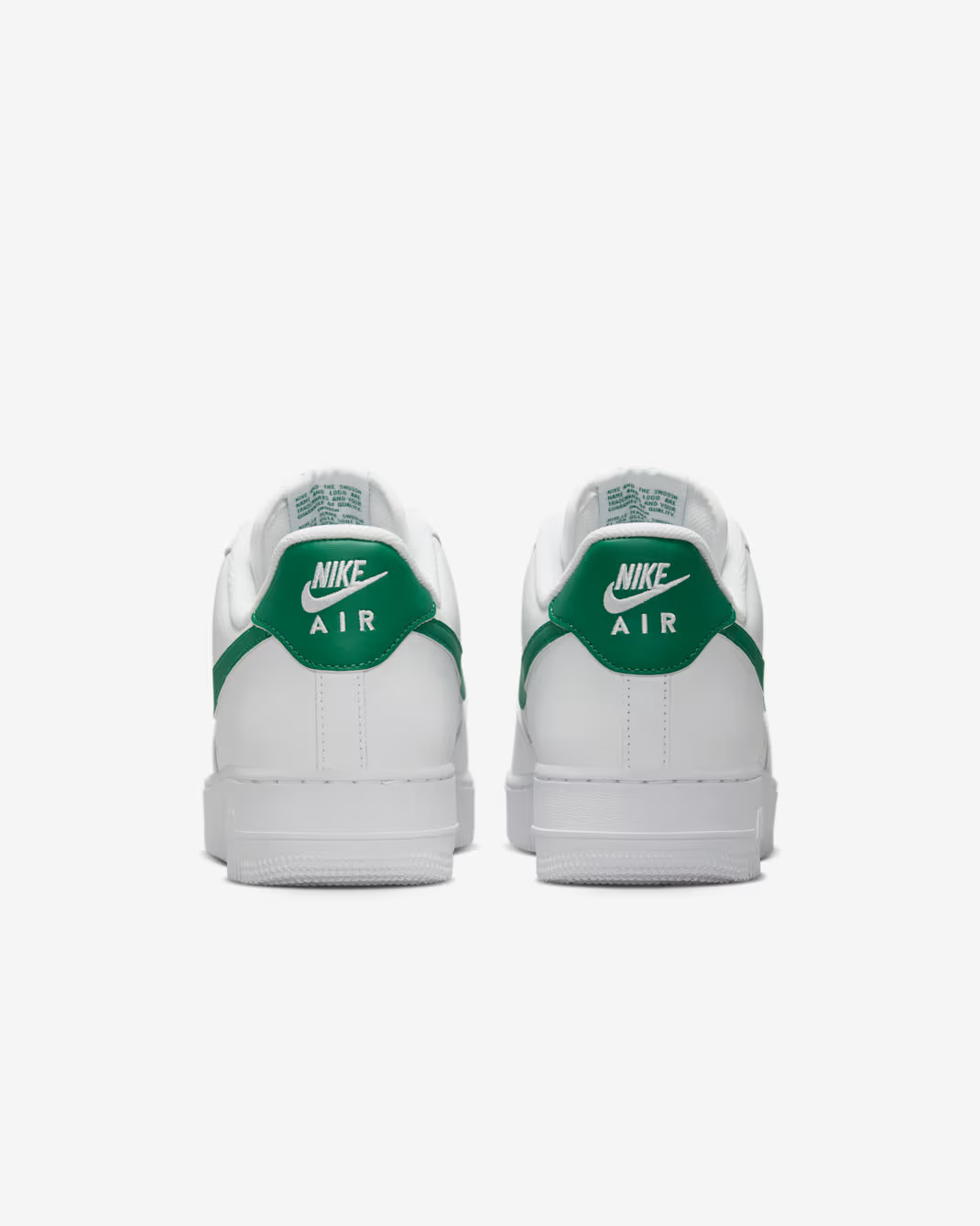 Nike Air Force 1 ’07 Shoes White Malachite Green Men’s | Size 8 – 13