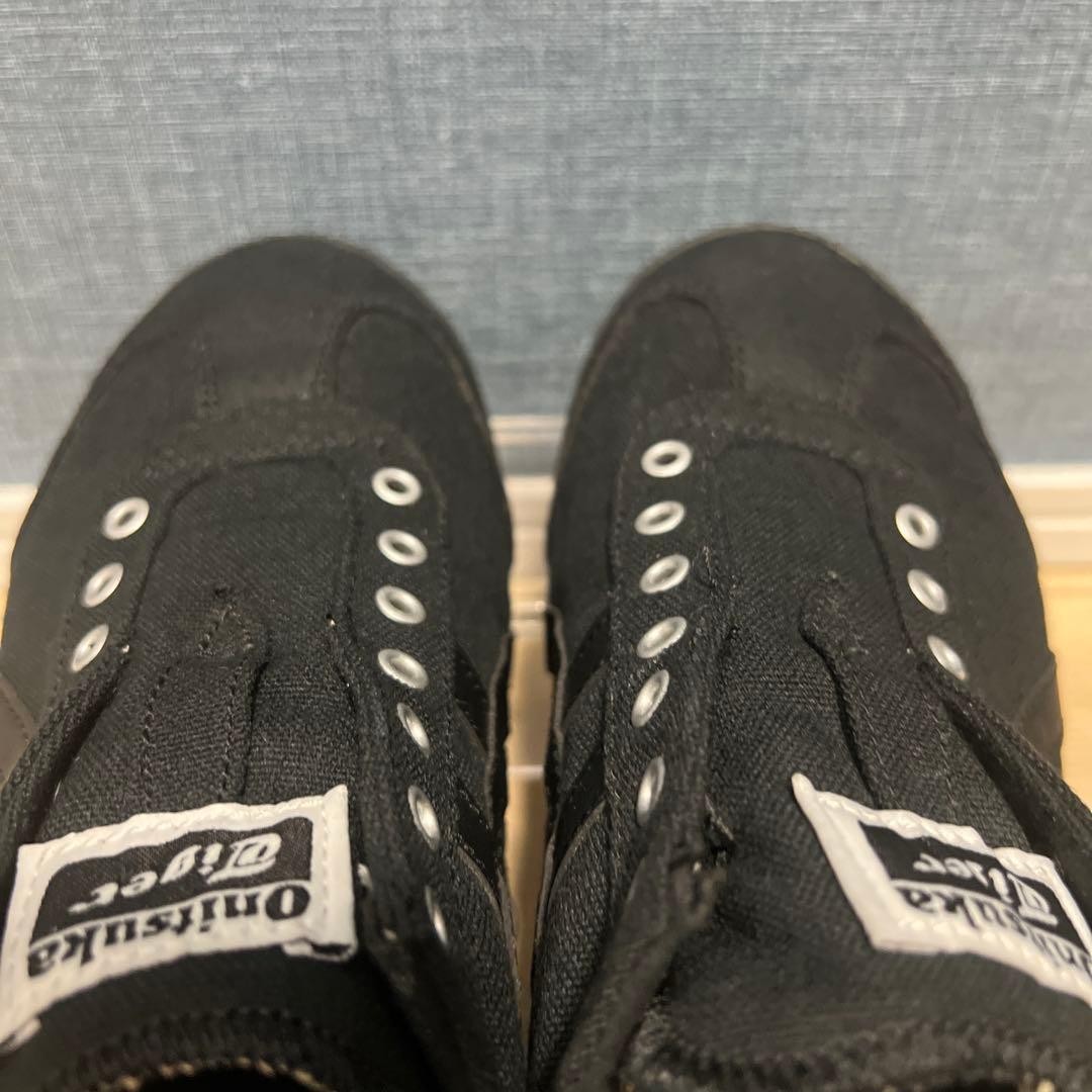 Onitsuka Tiger Mexico 66 Slip-On Men 7.5 US Black Good Condition