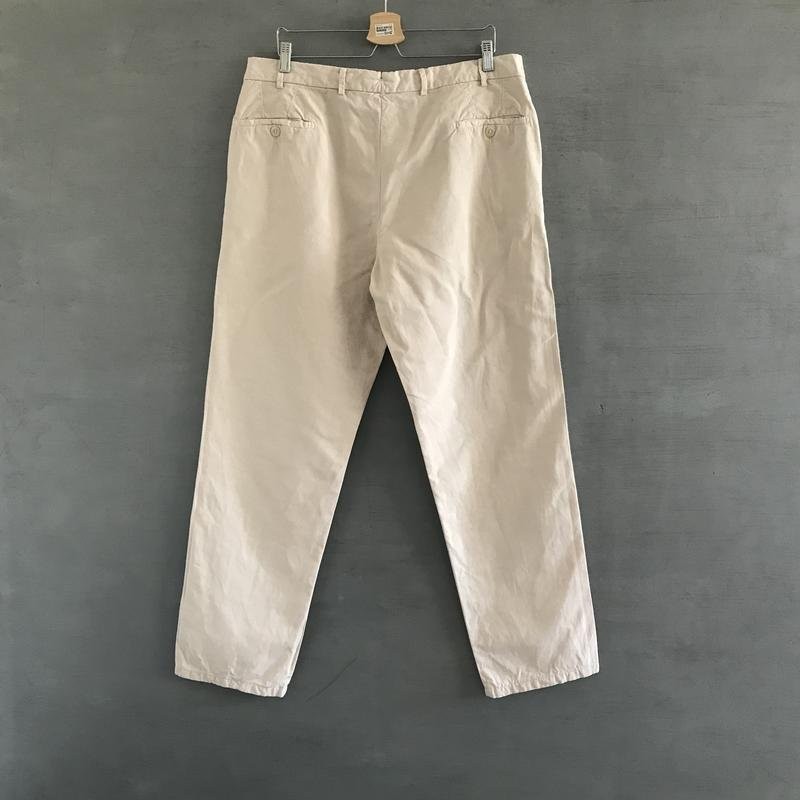 Men Maurizio Baldassari Trousers Beige Linen 40 /