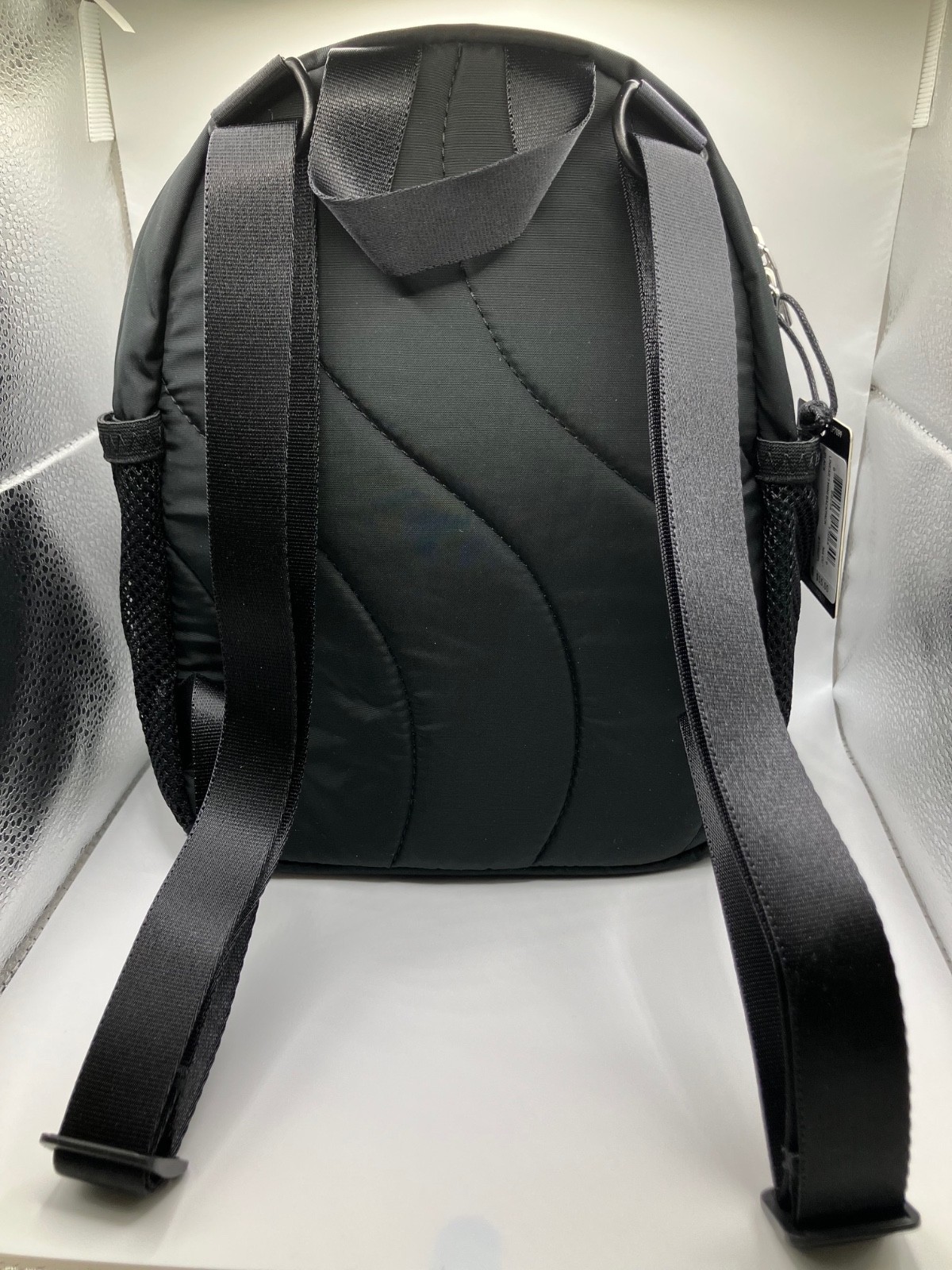 New Adidas Linear/ 3 Mini Backpack Black Bag New / Mesh Sides Withtags