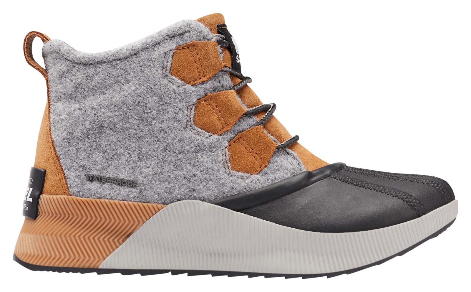 Sorel Out N About III Classic Felt Boots for Ladies, 6.5M, Camel Brown, Black
