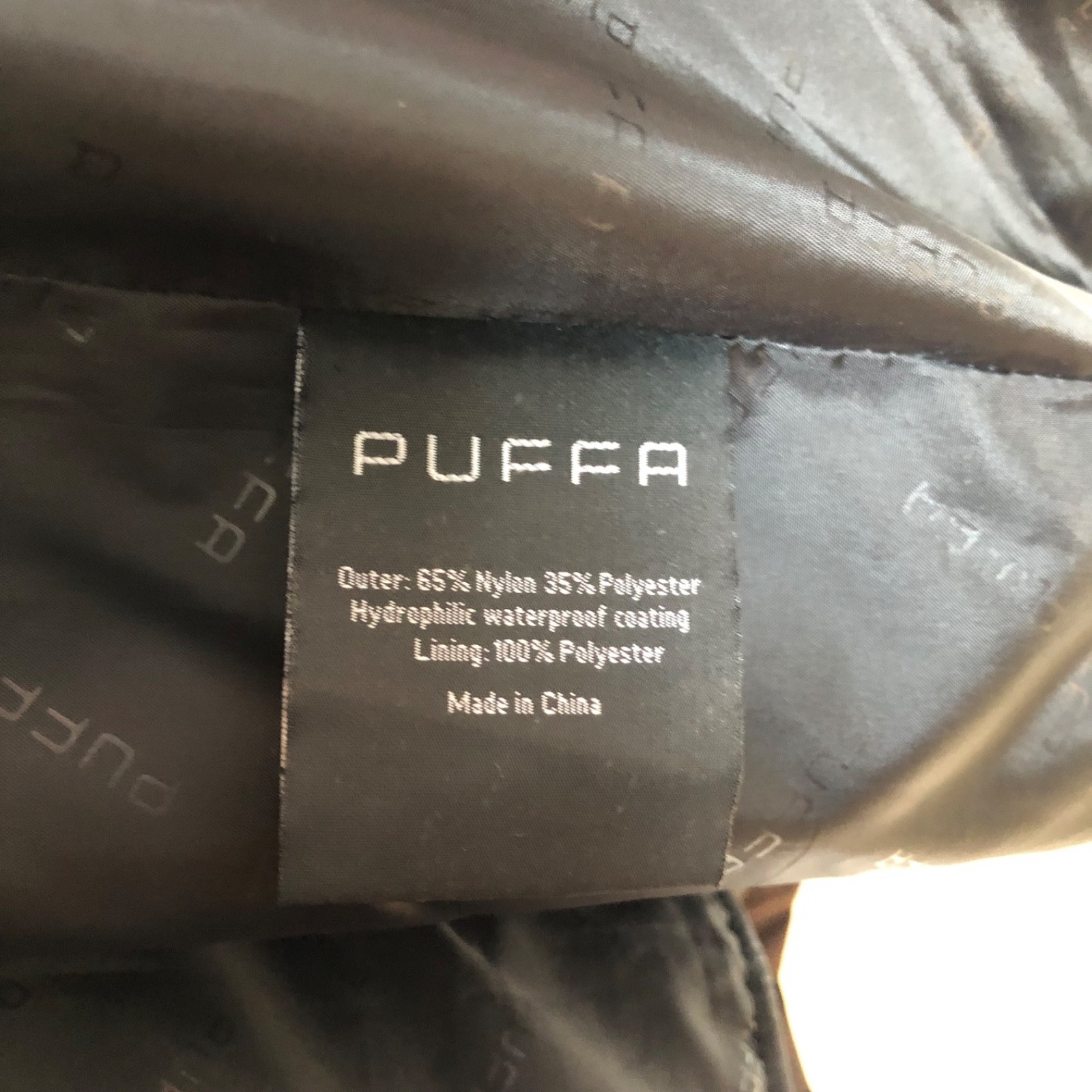 Puffa Country Field Jacket Mens Medium Brown Work Waterproof Liner Outdoor