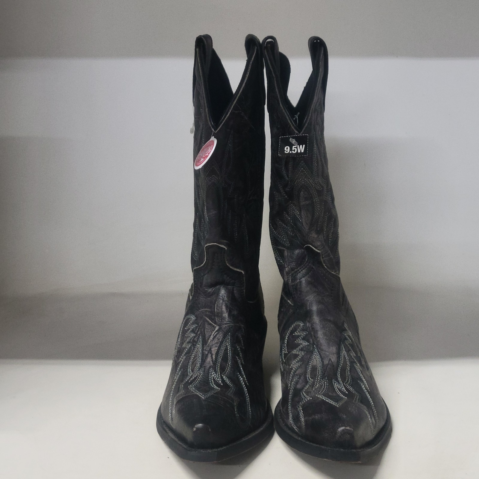Laredo Mens Garrett Western Boot Black (LEFT 9.5EW / RIGHT 9.5D)