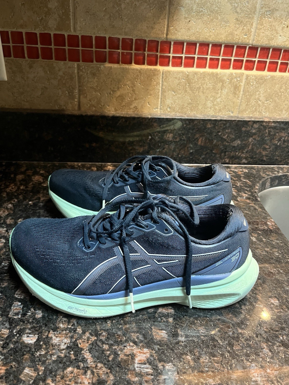 Asics Womens Gel Kayano 30 1012B357 Blue Running Shoes Sneakers Size 9 1/2