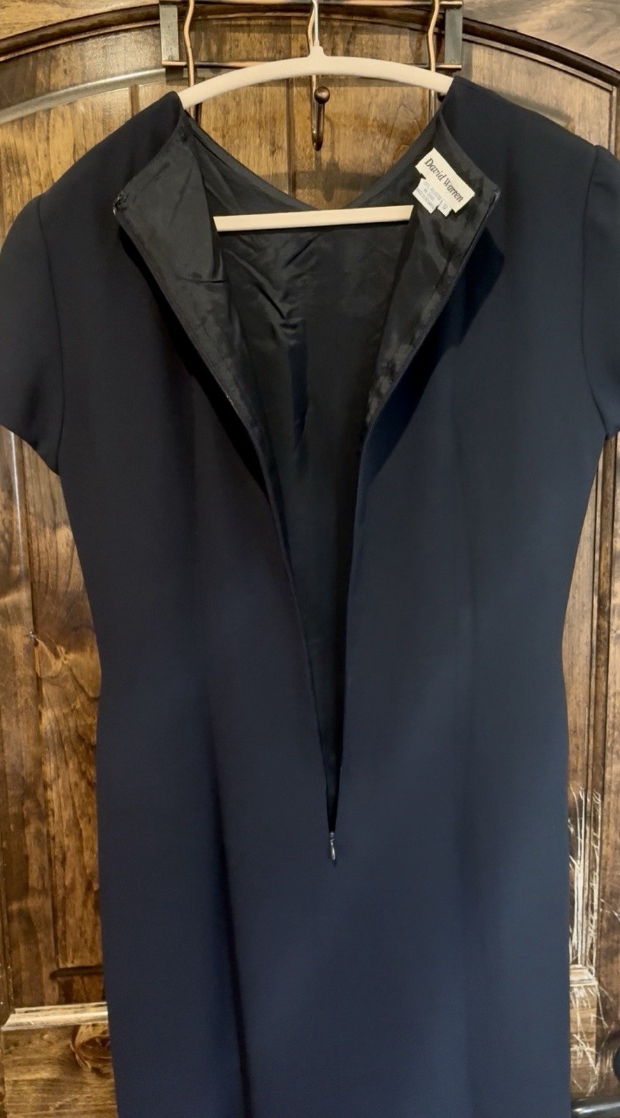 David Warren Tailored True Navy Dress Size 12 Look