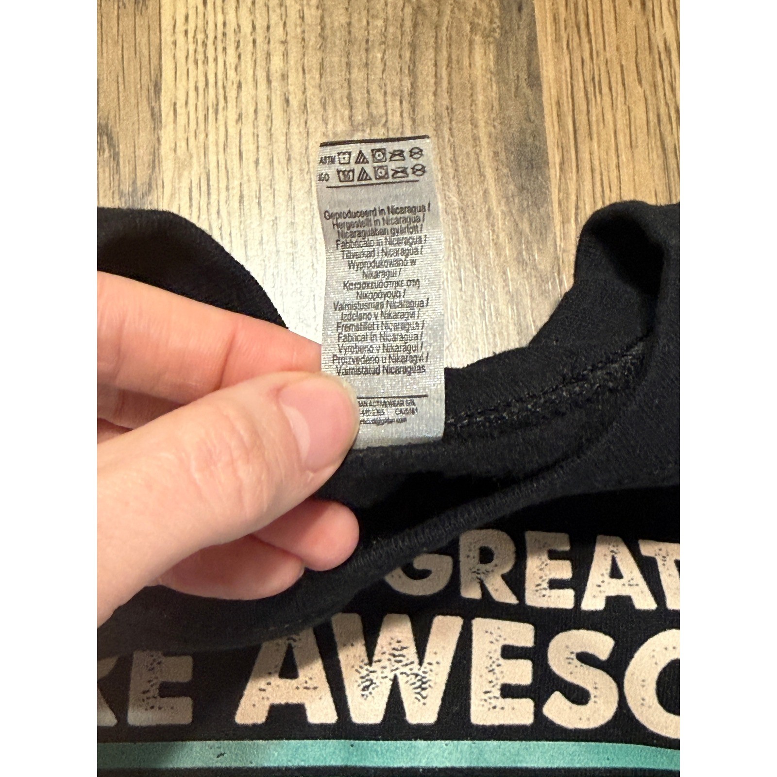 Gildan Sweatshirt Mens Medium Black Adult Dear Dad Great Job Graphic Excellent