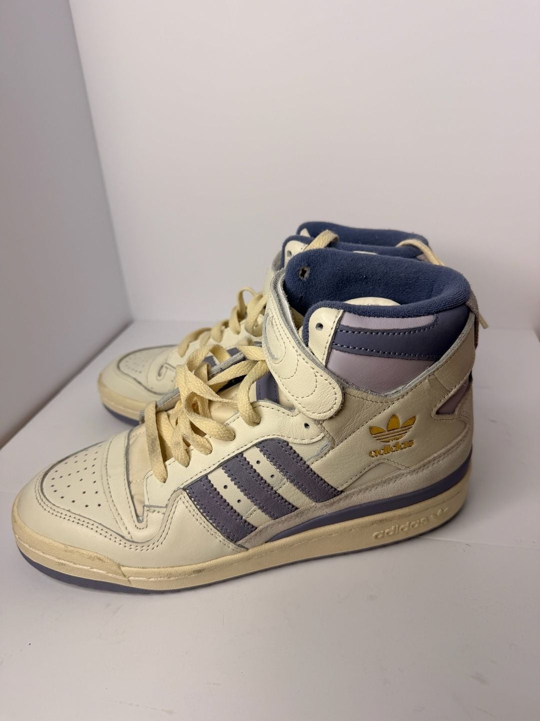 Adidas Forum 84 High ‘Off White Silver Violet’ Sneakers ID7316