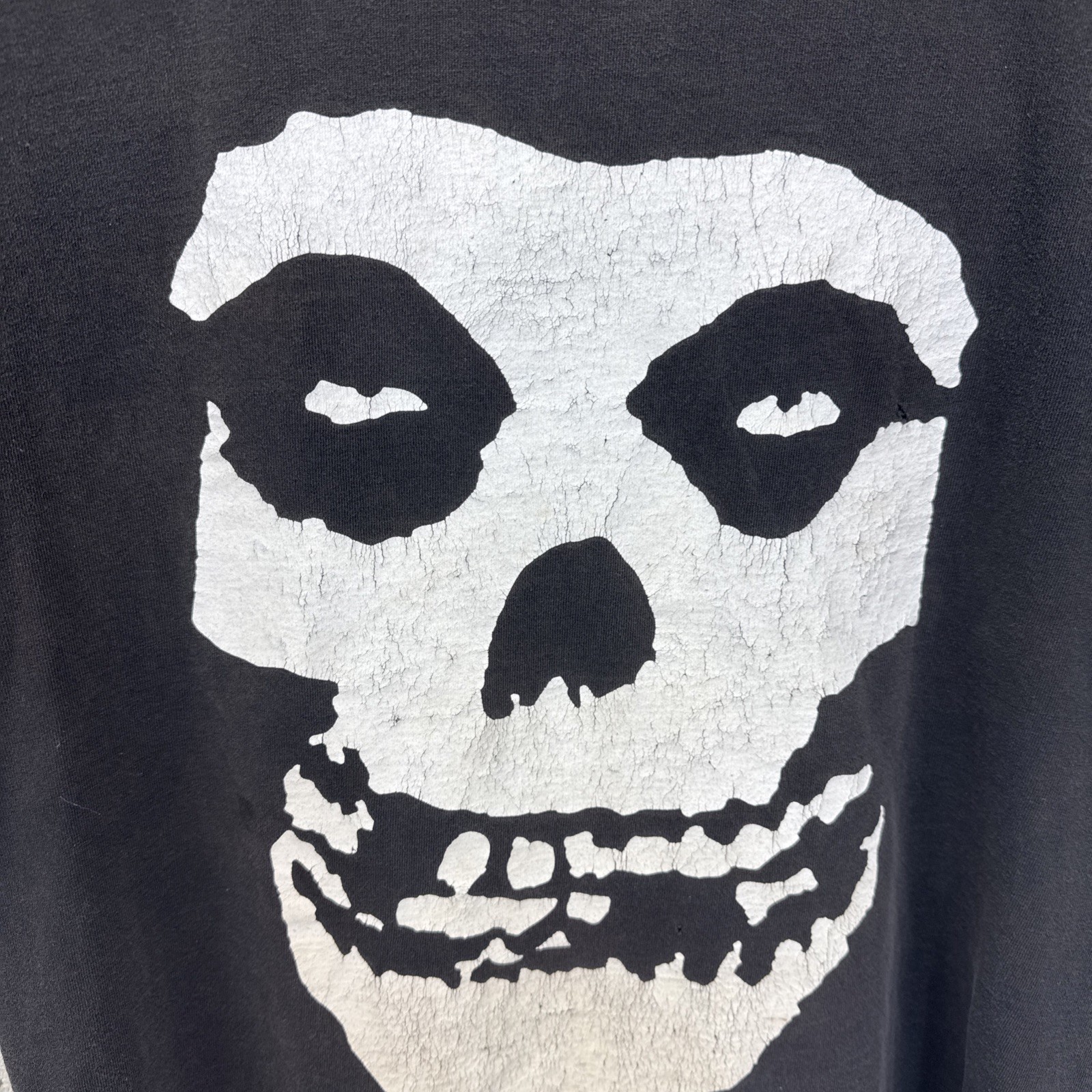 Vintage The Misfits 2001 Skull Horror Punk Rock Band Black M Graphic T-Shirt Tee