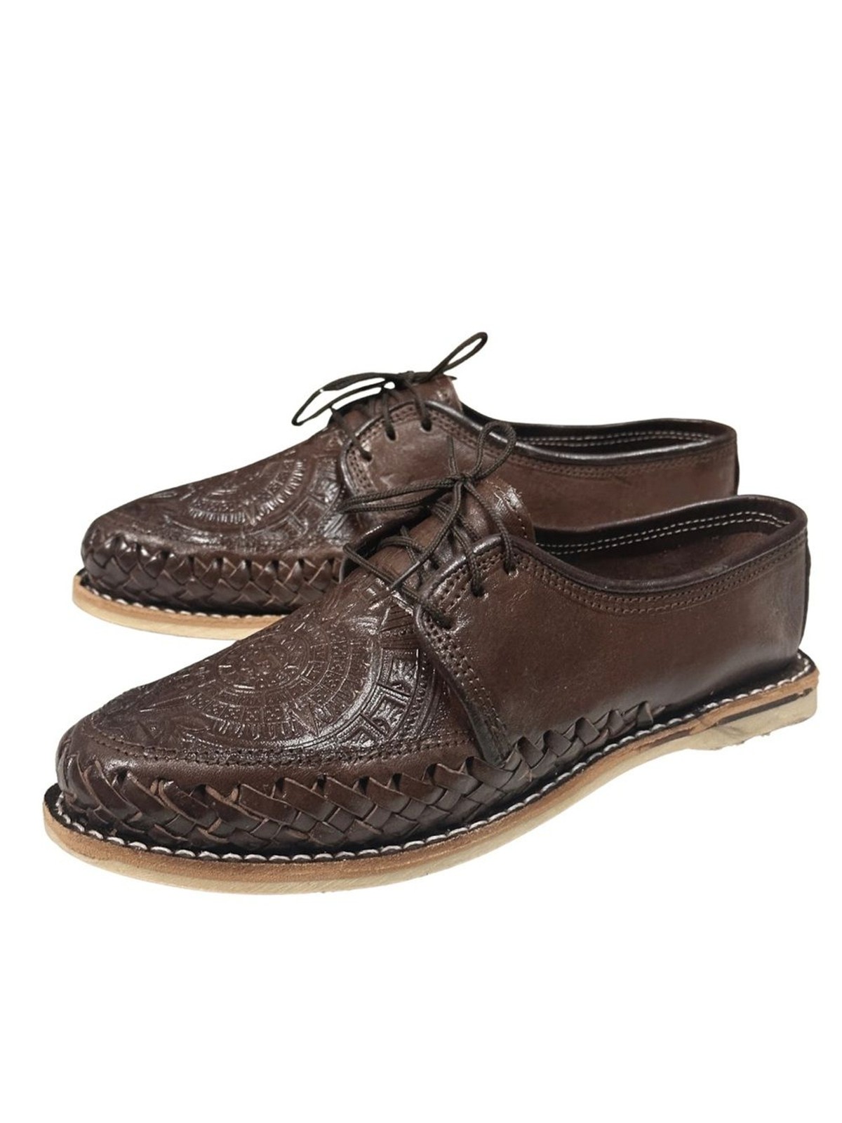 Mexican huarache oxford shoes