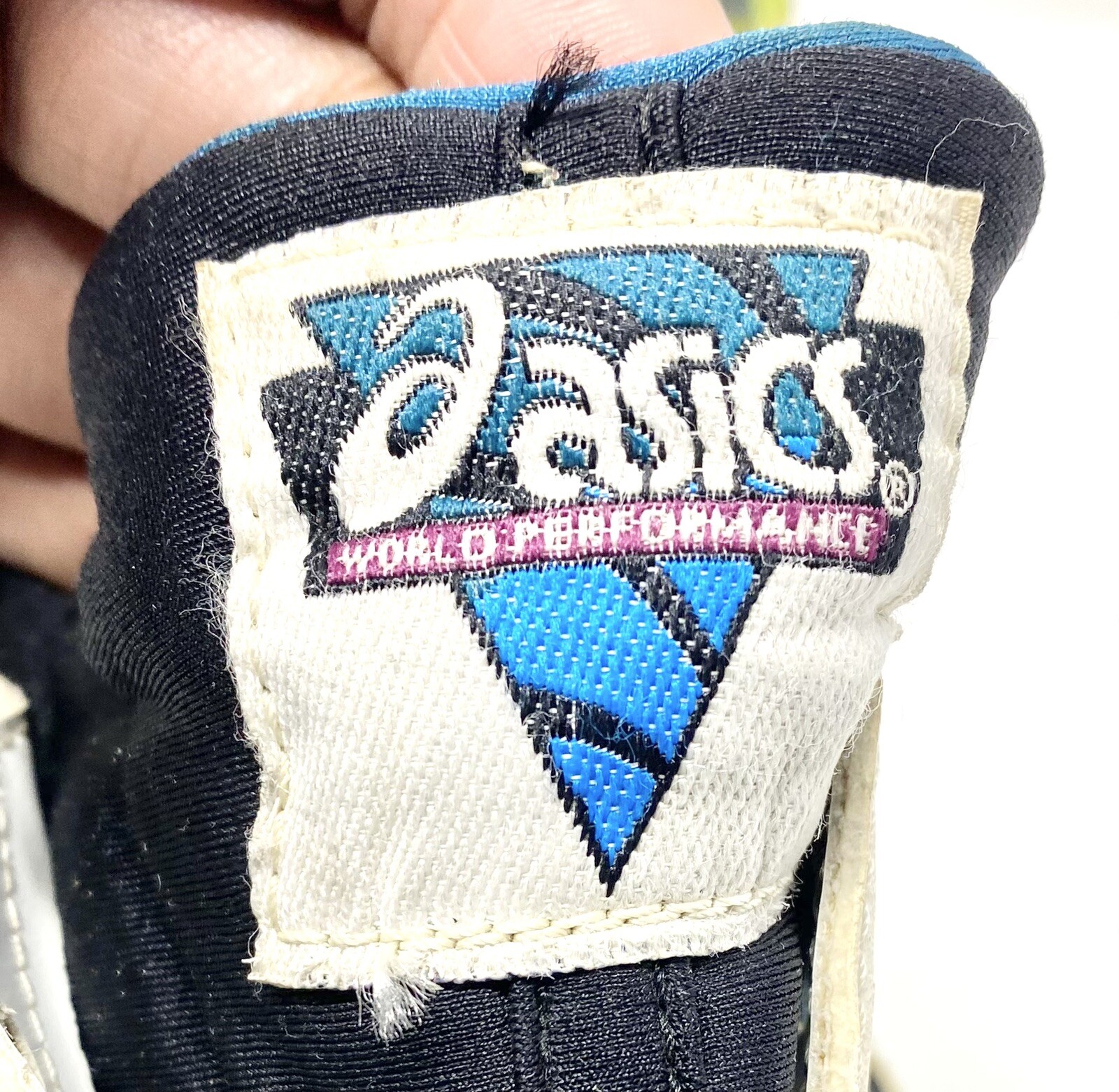Men’s Vintage 90’s 1995 ASICS GEL-DS Trainer World Performance White Black sz 12