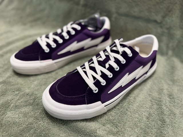 Revenge x Storm Vol 2 Dark Violet / White Lightning Bolt Shoe Men Sz 10 NIB