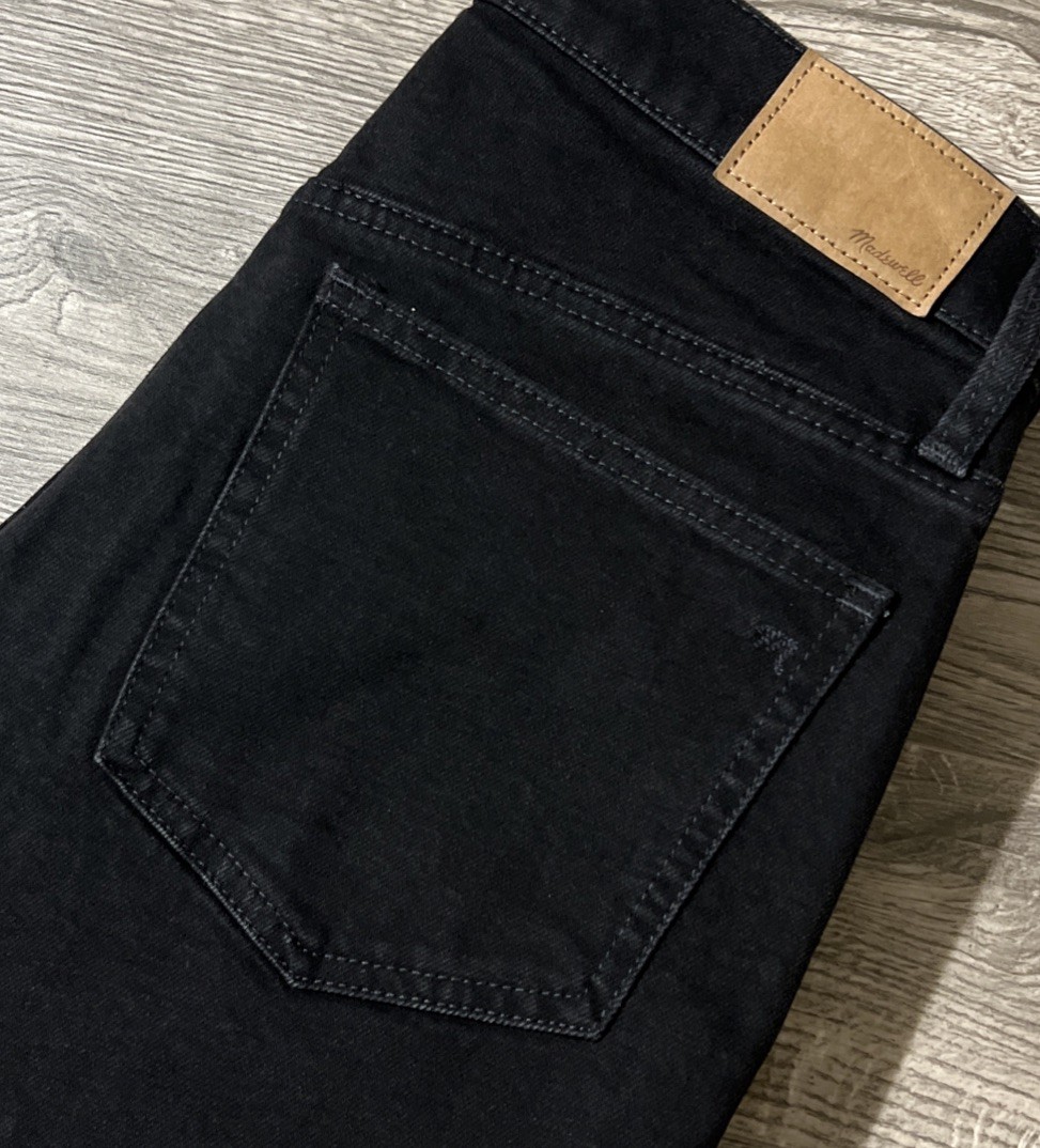 Madewell The Perfect Vintage Flare High Waisted Black Jeans SZ 28 (32×31)