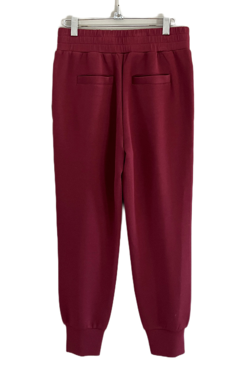 Varley Slim Cuff Pants 27.5 DoubleSoft Maroon Size S NEW