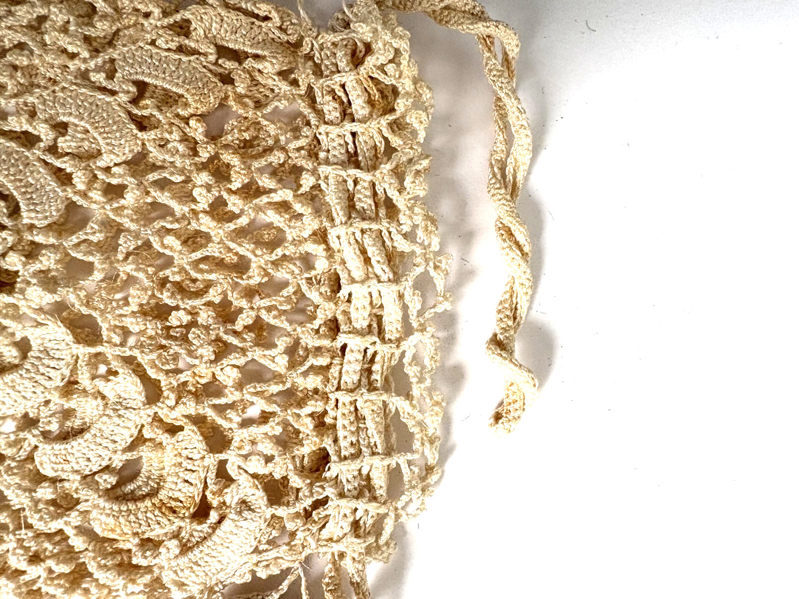 3 Styles of Handmade Victorian Crocheted/Tatted/Knotted Drawstring Reticule Bags