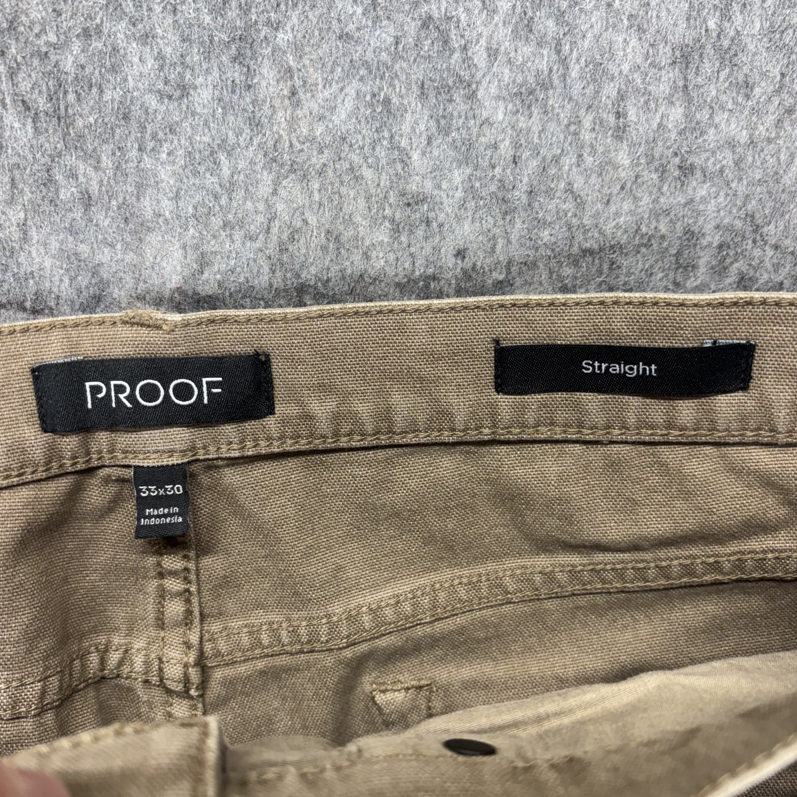Proof Rover Pants Straight Men’s 33×30 (33×29) Tan Brown Huckberry P-530009