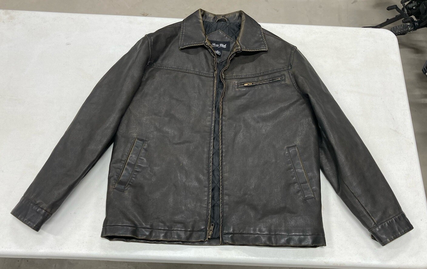 Simon Clark Small Mens London Jacket Synthetic Leather Used S