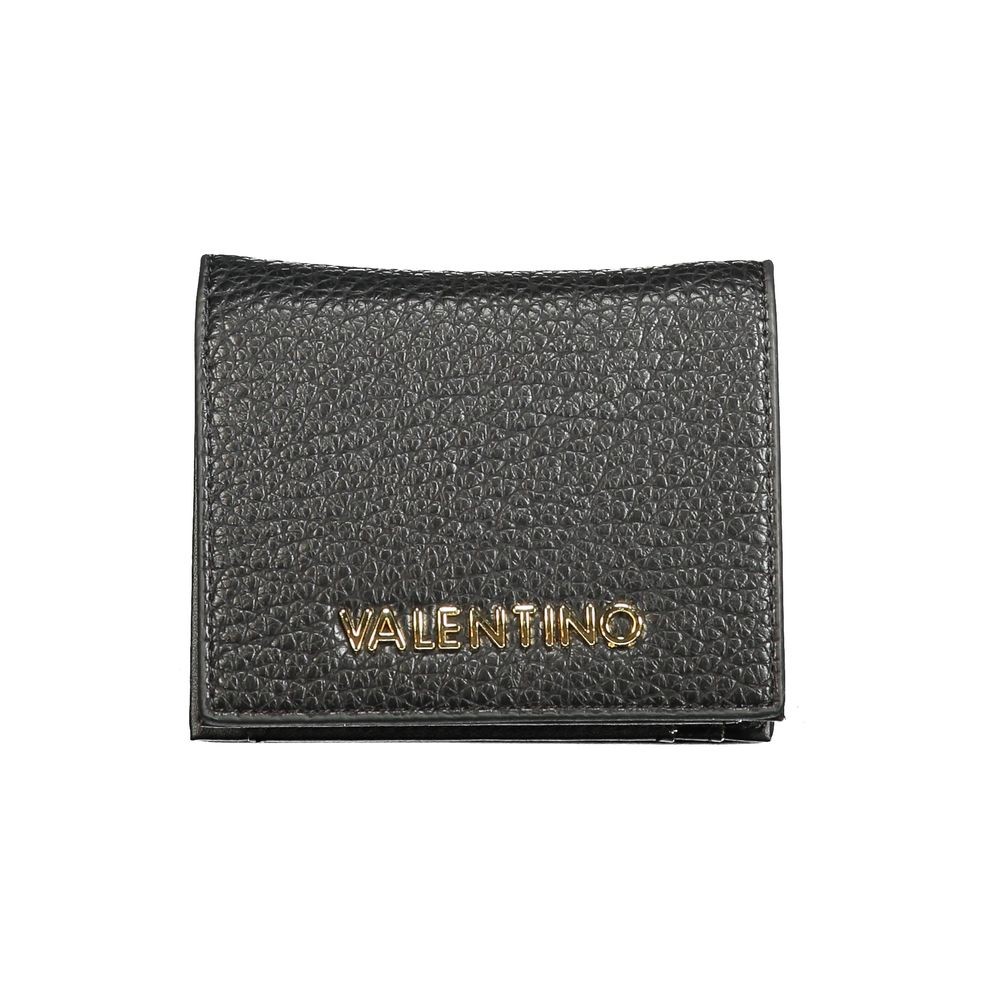Mario Valentino Nero Polyurethane Womens Wallet 100% Authentic
