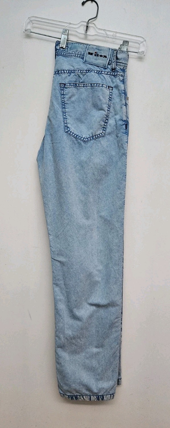 KITON slim 32 men denim Light Blue jeans Limited Edition ITALY pants