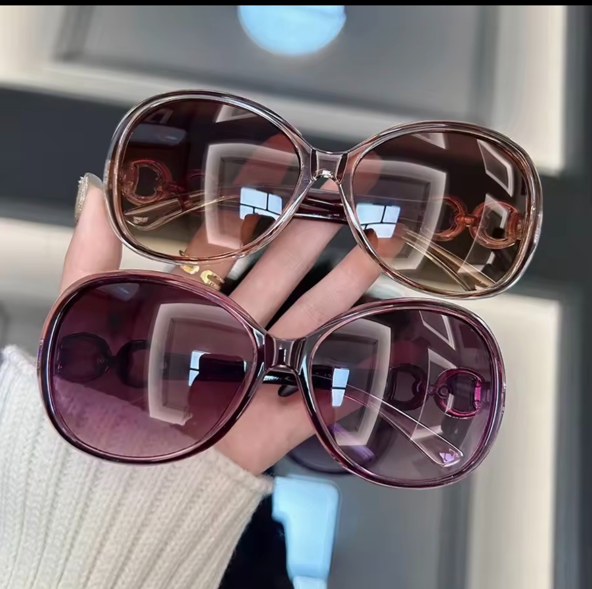 Y2K Sunglasses Set – Pink/Purple & Brown | Trendy Retro Shades
