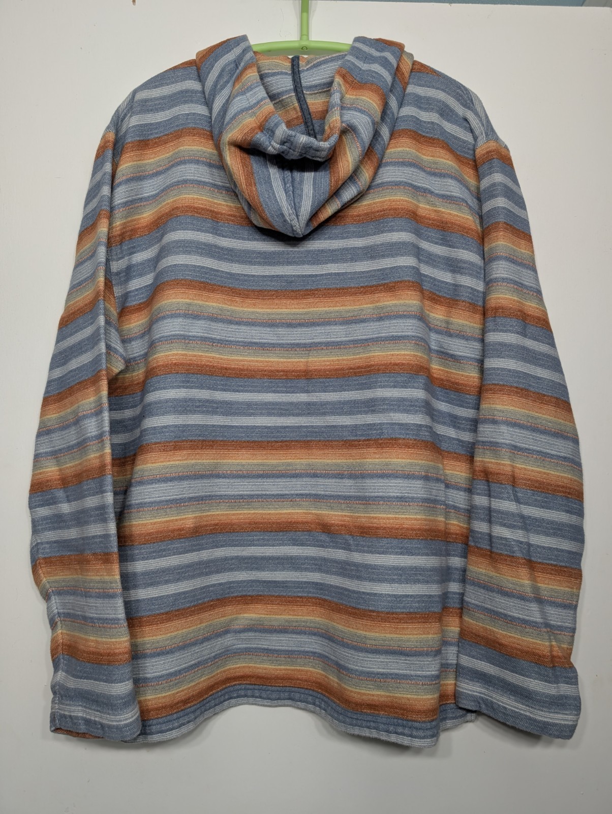 Men’s Pendleton Pullover Hoodie Large Doublesoft Striped Surf Collection Cotton