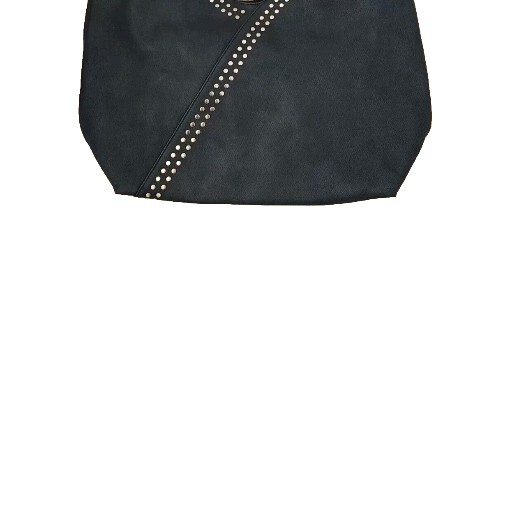 Hobo Purse Shoulder bag Charcoal Gray Studded Accents Fashion Vegan Mellow World