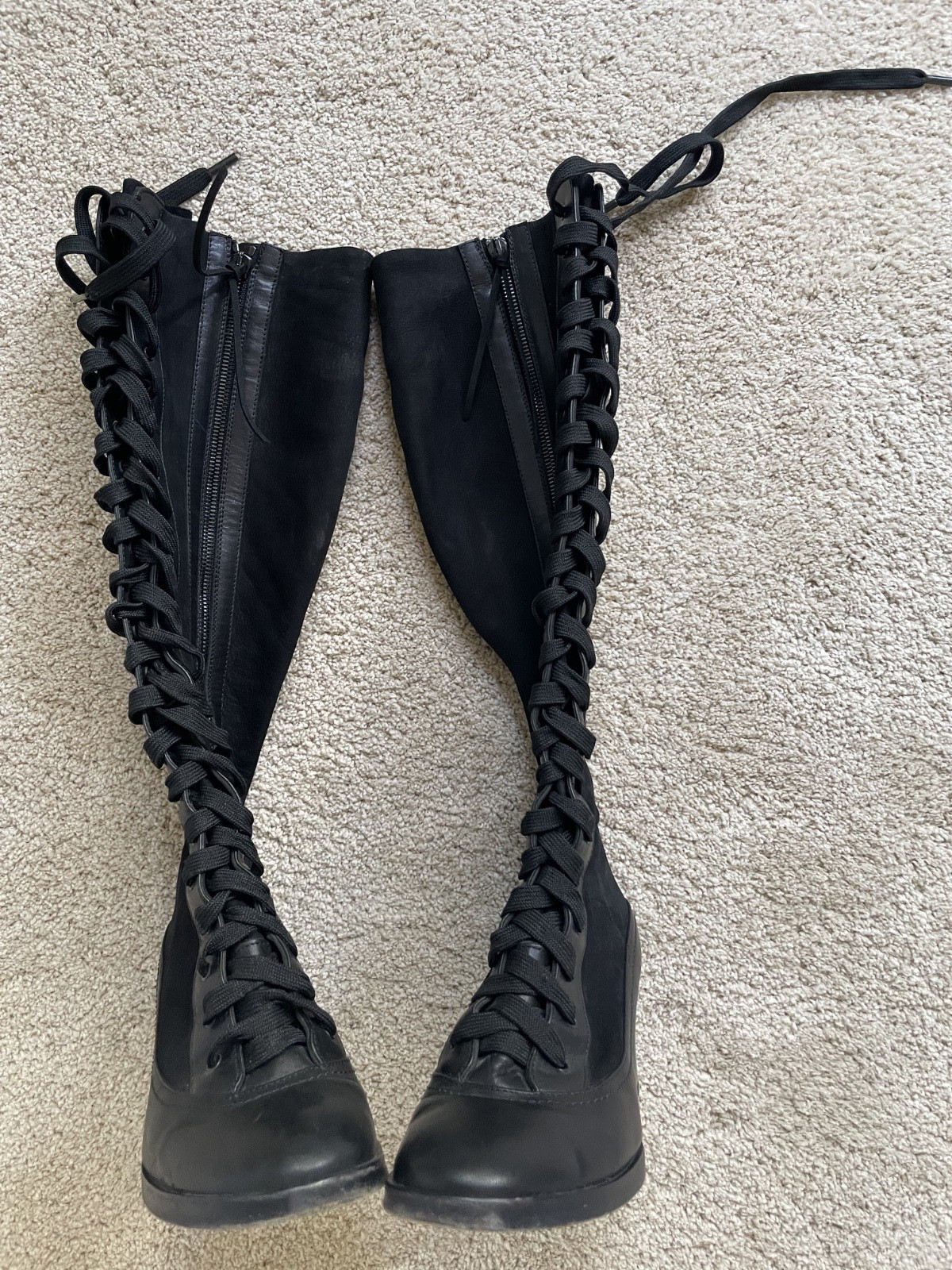 Rag and Bone Knee-High Lace-Up Boots Size 36.5