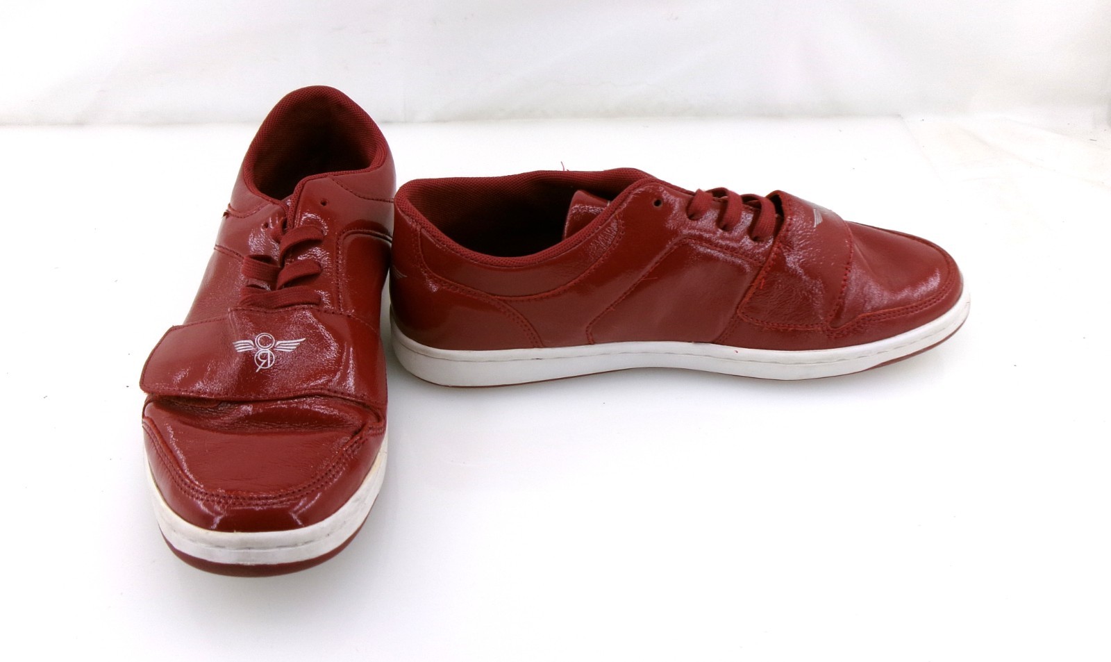 Creative Recreation Shoes Cesario Lo Pat Leather Red Sneaker Mismatched 10.5/11