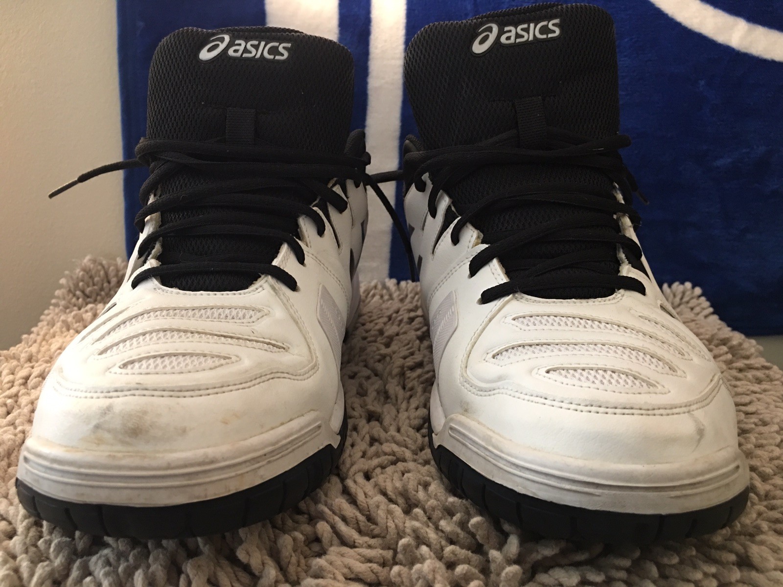 Asics Gel-Game 5, E506Y, White / Black, Men’s Tennis Shoes, Size 14