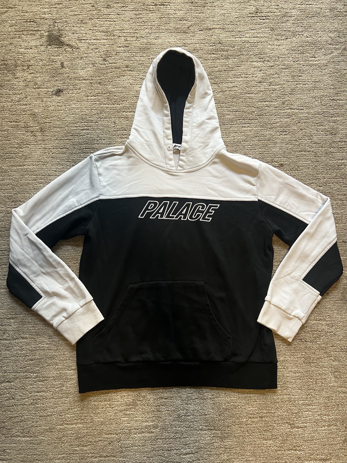 Palace Skateboarding Hoodie Black And White Y2K Vintage