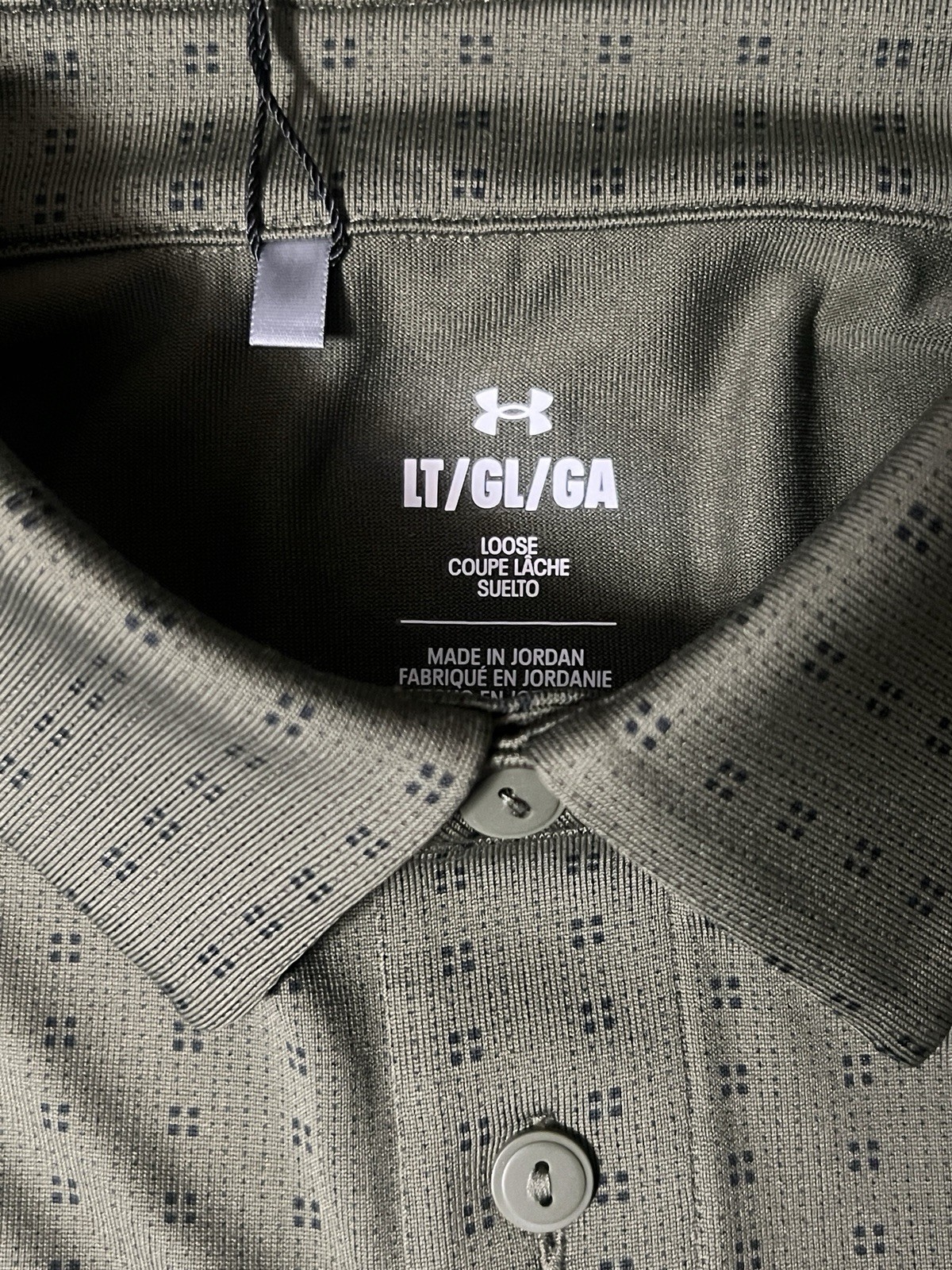 Tall Sizes🔥Under Armour Mens Polo Playoff 3.0 Printed Golf Shirt Marine Olive