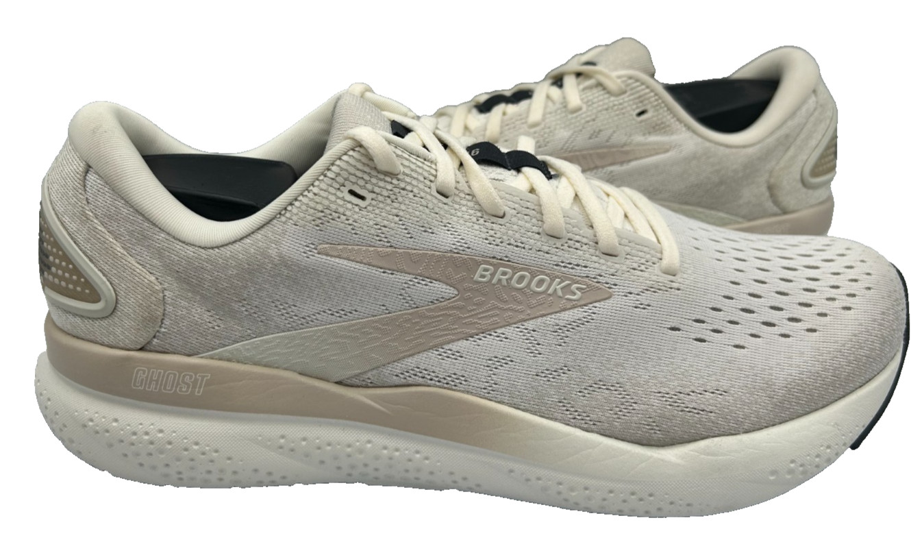 Brooks Men’s Ghost 16 Lace Up Athletic Running Shoes Lt.Beige/Tan Size:13 77Q
