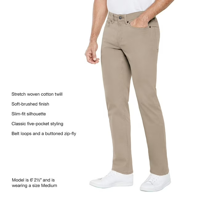 Gap Men’s Slim Fit 5-Pocket Pant Size 40 x 30 Khaki