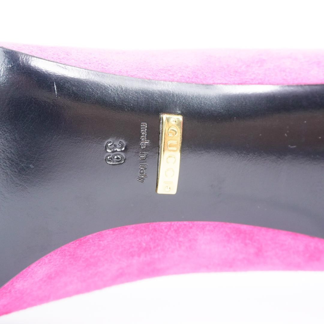 Gucci Pink Suede Pointed Toe Stiletto Heels 7.1-10cm Pre-owned 25cm