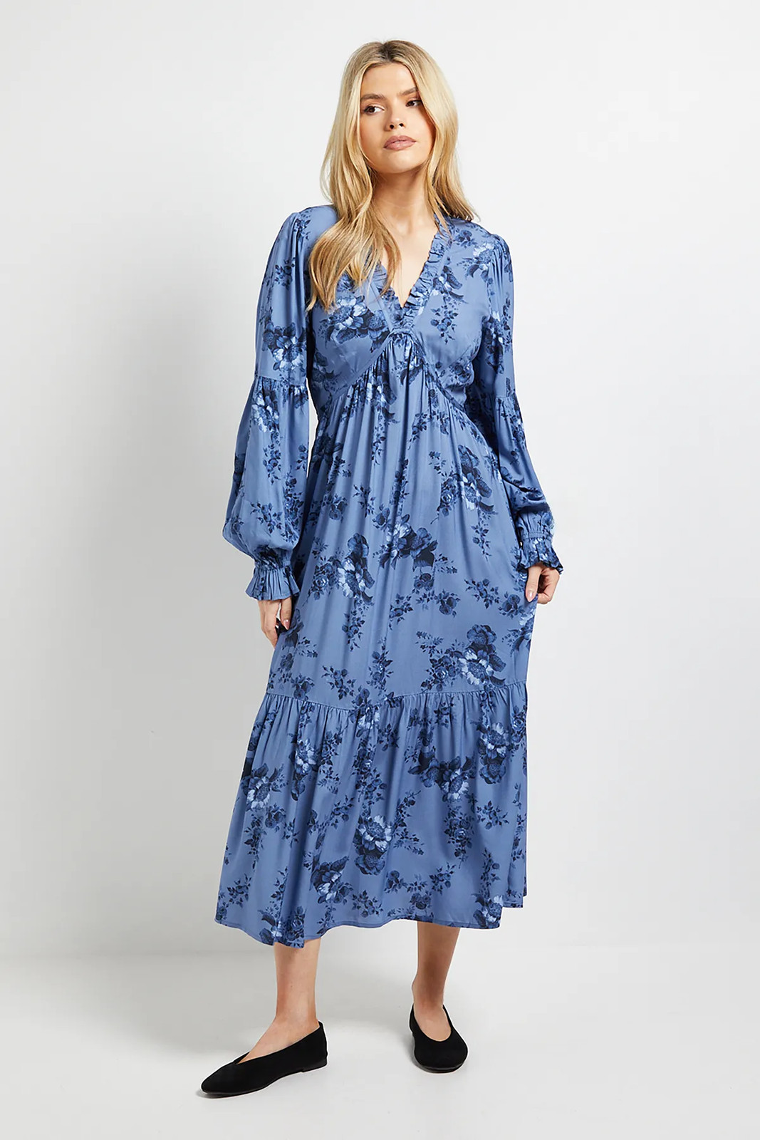 Dorothy Perkins Floral Midi Dress Womens Occasion Dresses